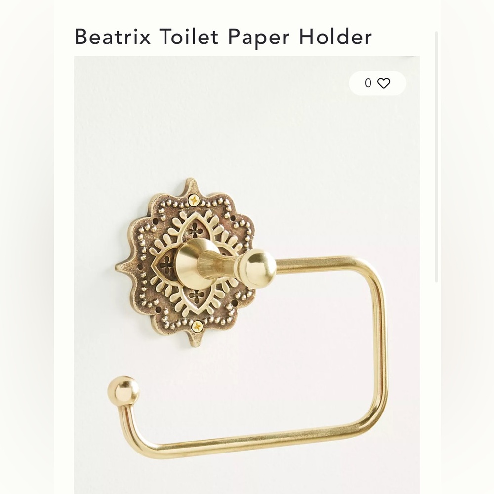 Anthropologie Beatrix Toilet Paper Holder Sold Out!